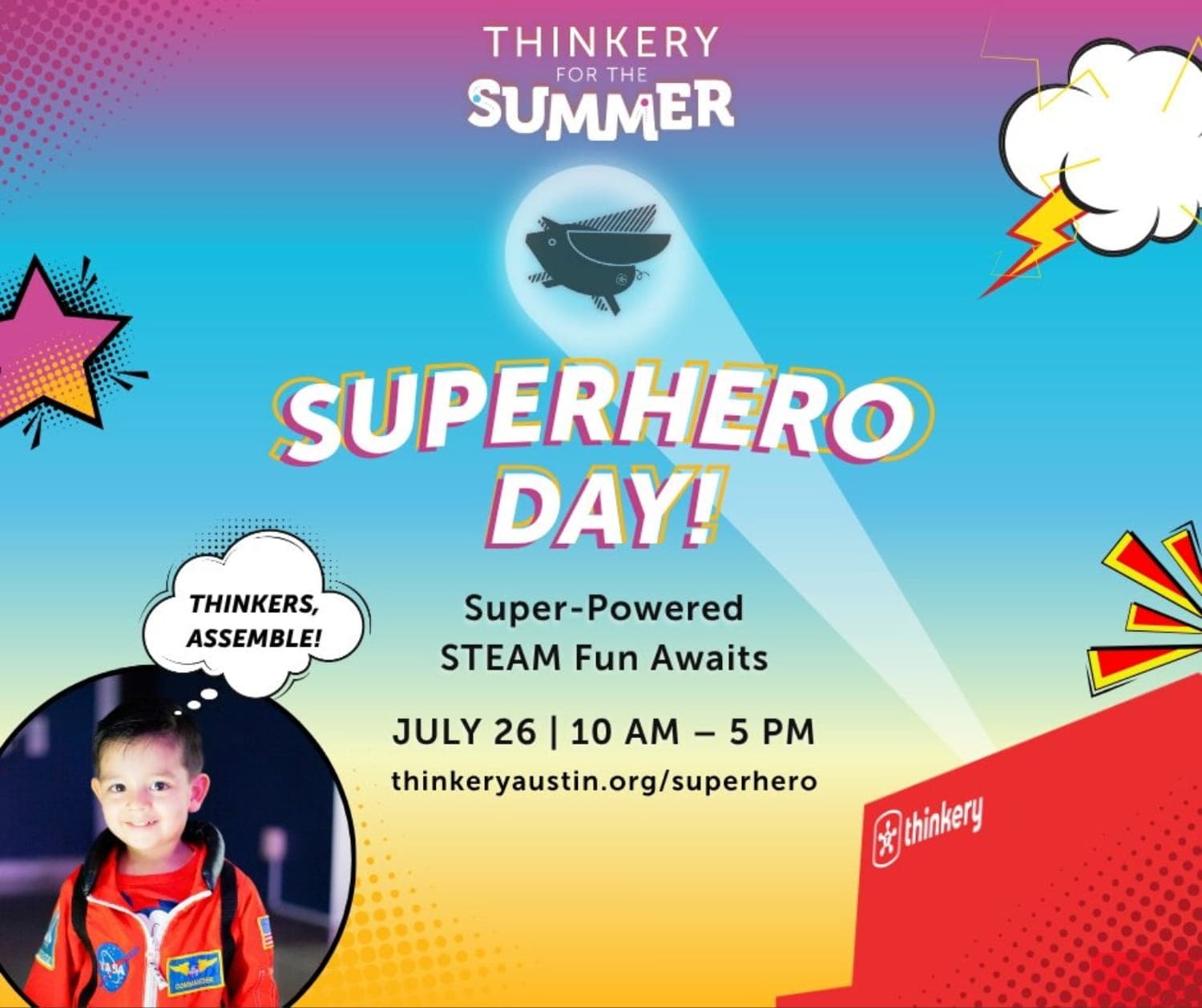 Superhero Day at Thinkery