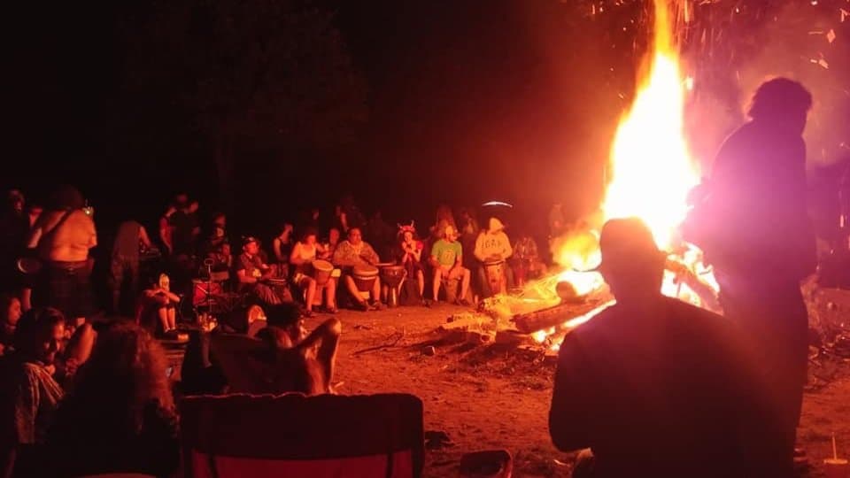 Full Moon Drum Circle - Texas Music River Ranch